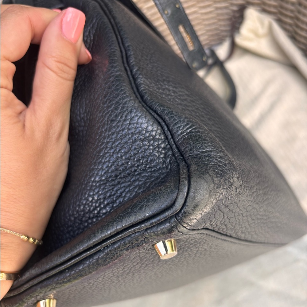 Authentic HERMES KELLY 35 taurillon black leather gold hardware - Picture 9 of 16